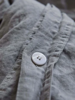 L&M Home Mondo Storm Organic French Linen Duvet Cover Set Flash Sale