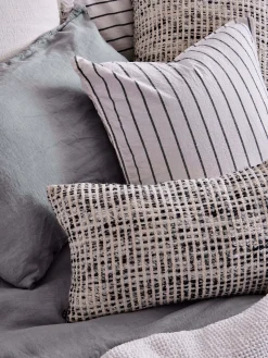 L&M Home Mondo Storm Organic French Linen Duvet Cover Set Flash Sale