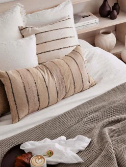 L&M Home Mondo White Organic French Linen Duvet Cover Set Outlet