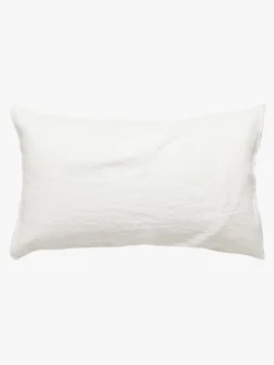 L&M Home Mondo White Organic French Linen Duvet Cover Set Outlet