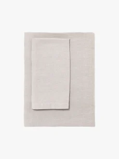 L&M Home Moss Oatmeal French Linen Table Cloth Hot