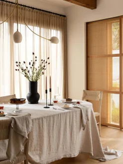 L&M Home Moss Oatmeal French Linen Napkin Set Online