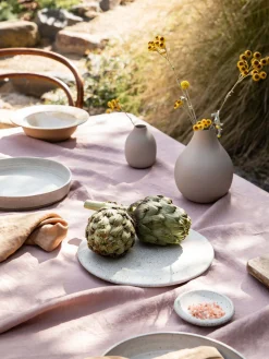 L&M Home Moss Rose French Linen Table Cloth Sale