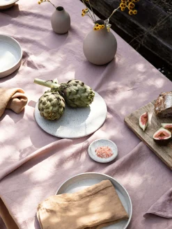 L&M Home Moss Toffee French Linen Napkin Set Best