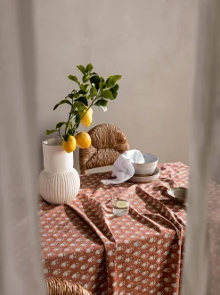 L&M Home Moss White French Linen Napkin Set Sale