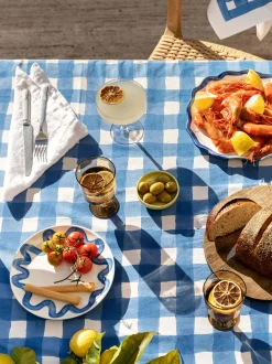 L&M Home Moss White French Linen Napkin Set Sale