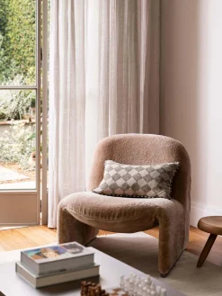 L&M Home Quinn Olive Reversible Linen Cushion Online