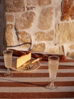 L&M Home Riviera Terracotta Table Cloth Best Sale