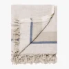 L&M Home Salma Ocean Linen Throw Best