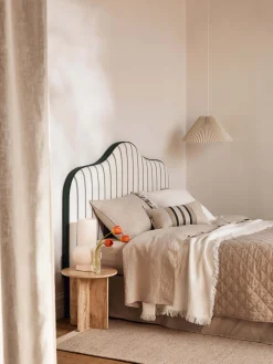 L&M Home Soho Oatmeal Linen & Cotton Quilt Online