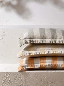 L&M Home Voyage Limone French Linen Mini Cushion Best