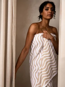 L&M Home Wave Natural Towels Flash Sale