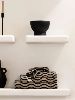 L&M Home Wave Noir Towels Fashion